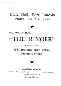 The Ringer program 1950