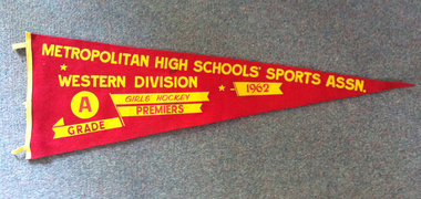 Hockey sports pennant 1962