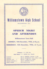 Speech night and afternoon1956
