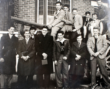 Senior boys on excursion 1940s