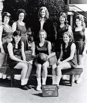 1971 Williamstown High School netball team.