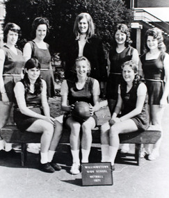 1971 Williamstown High School netball team.