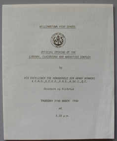 1980 - Library opening