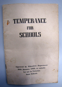 Temperance for schools 1955