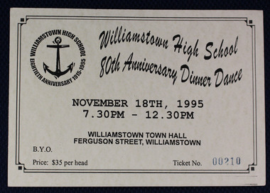80th anniversary dinner dance 1995