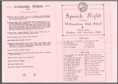 1946 Speech night