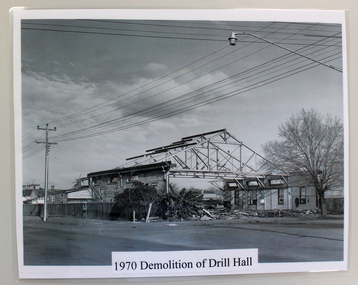 1970 Demolition of drill hall