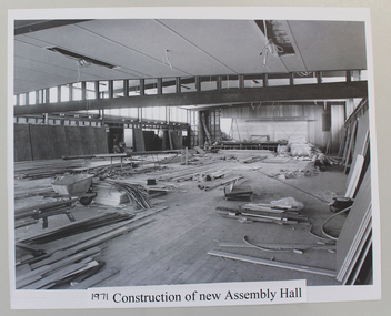 1971 Construction assembly hall