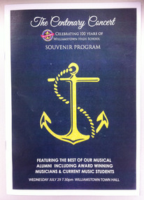 Centenary Concert program 2015