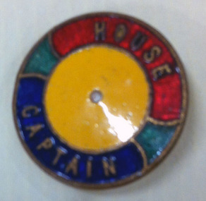 Wombat House Captain badge 1944