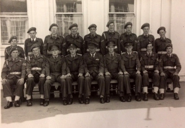 Black and white photograph of Williamstown High School Cadets 1953
