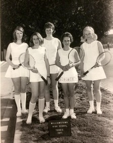 1971 junior girls tennis team