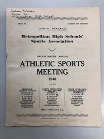 Athletic sports meet 1948