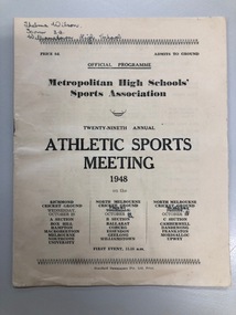 Athletic sports meet 1948