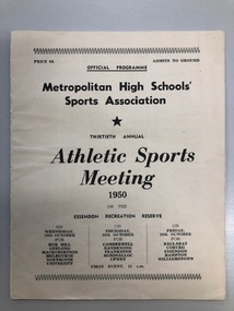 Athletic sports meet 1950