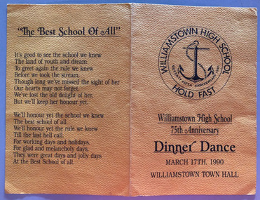 75th anniversary Dinner dance 1990