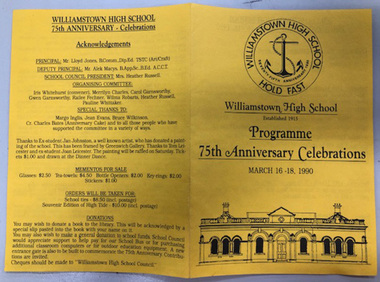 Programme 75th anniversary celebrations
