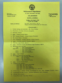 75th anniversary assembly 1990
