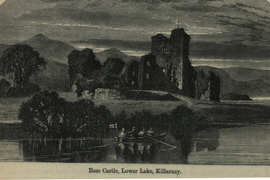 Image, Ross Castle, Lower Lake, Killarney, c1864