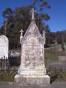 Photograph - Colour, Clare Gervasoni, McMahon Headstone in Eganstown Catholic Cemetery