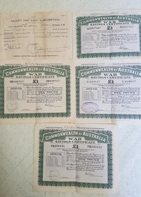 War Saving Certificates and Cash Subscripttion