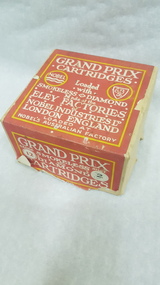 Cartridges box containing matchbox labels, Nobel Industries Ltd (Eley Factories)