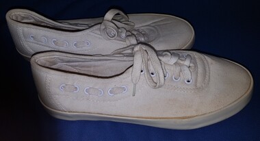 White canvas shoes