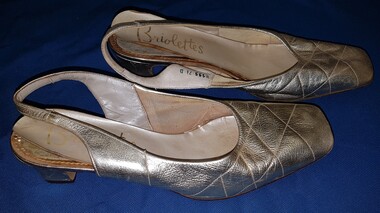 Ladies gold shoes