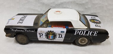 Tin, toy police car