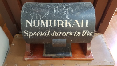 Functional object - Juror's Selection Barrel