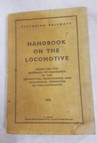 Book, Victorian Railways Handbook on the Locomotive