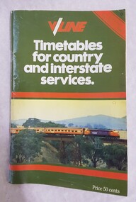 Booklet, V/Line Timetables for country and interstate services