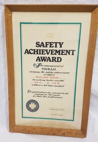 Certificate - Safety Certificate - Numurkah Railway Station