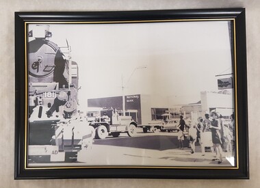 Photograph - Train down Melville Street Numurkah
