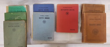 Book - Victorian Readers x 9, Victorian Readers Fifth Book (4) / Victorian Readers Sixth Book (2) / Victorian Readers Seventh Book ( 1) / Victorian Readers Eighth Book (2)