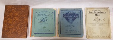 Book - School Atlases, Macmillan's New Australian Atlas / Phillip's New Comparitive Commonwealth Atlas (2) / The New Pictorial Atlas of the World