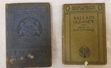Book - English Literature books x 2, Ballads Old & New (1922) / The Empire (1891)