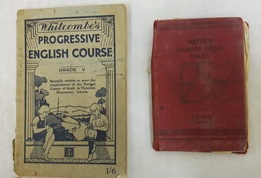Book - Englsih Grammar Text Books, White's Grammar School Texts (Caesar) - 1878 / Whitcombe's Progressive English Course - 1937