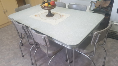 Furniture - Laminex Kitchen Table and Vinyl Chairs