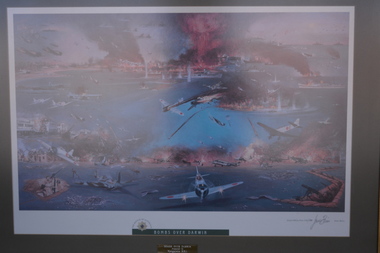 Print - Framed Print, Bombs over Darwin, 1991