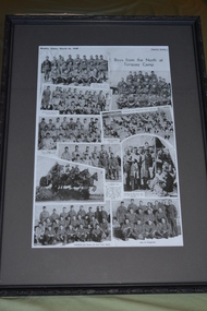Newspaper - Framed newspaper article, Boys from the North at Torquay Camp, 16 March 1940