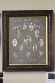 Photograph - Framed photographs, Courtney's Thelma Studio, Wangaratta, WWI Honour Roll State School No 1962 (Dockers Plains)