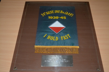 Banner - Framed Banner, 24th Australian Inf Bn. (AIF)