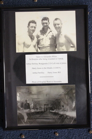 Framed photographs, Private Henry Jones and Arthur Stribley