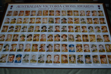 Framed poster, Australian Victoria Cross Awards
