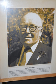 Photograph - Framed photograph, Jack Fogarty