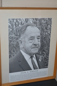 Photograph - Framed photograph, Wangaratta Picture Framers, Frank H. McDonagh