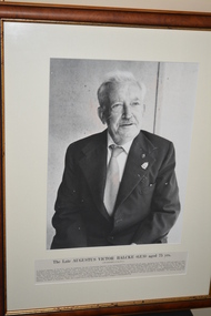 Photograph - Framed photograph, N.E. Framing Studio, Augustus Victor BALCKE