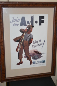 Framed Poster, c1940