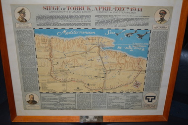 Framed poster, Tobruk